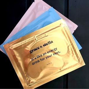 🔴 3/$18 or 5/$25 - SIX PACK of Grace & Stella Under Eye Masks Gold/Pink/Blue